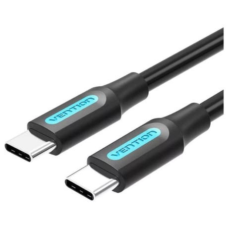 Vention usb 2.0 c Male to Male Cable 2m Black pvc Type (Cosbh) (Vencosbh)