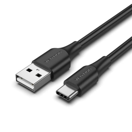 Vention usb 3.2 Gen2 a Male to c Male 3a Cable 1.5m Black Round pvc Type (Cwcbg) (Vencwcbg)