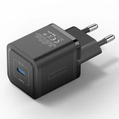 Vention 1-Port usb-c gan Charger (20w) eu-Plug Black (Fepb0-eu) (Venfepb0-eu)
