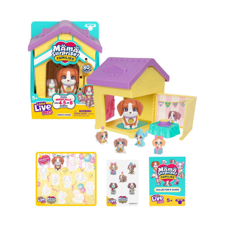 Giochi Preziosi Little Live Pets: Mama Surprise Families Σπιτάκι με Σκυλάκια (Lp306000)