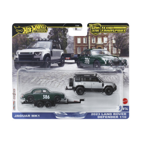 Mattel hot Wheels Premium: car Culture Team Transport – Land Rover Defender 110 Vehicle (Jbm29)