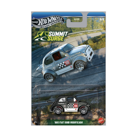 Mattel hot Wheels: Silver Series - 60's Fiat 500d Modificado Vehicle (Jkx70)