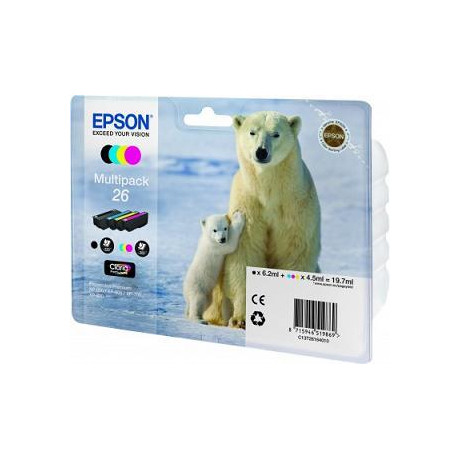 Ink Epson T261640 Multipack 4 ink Polar Bear
