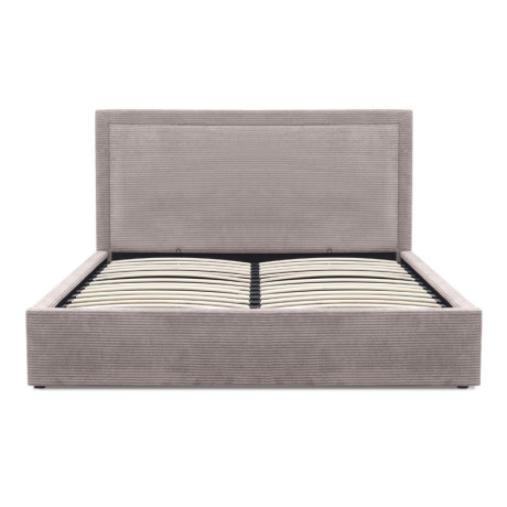 Κρεβάτι Velar Megapap Υφασμάτινο με Αποθηκευτικό Χώρο Χρώμα Μόκα 160x200εκ.