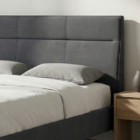 Κρεβάτι Marvel Megapap Υφασμάτινο Χρώμα Ανθρακί 160x200εκ.