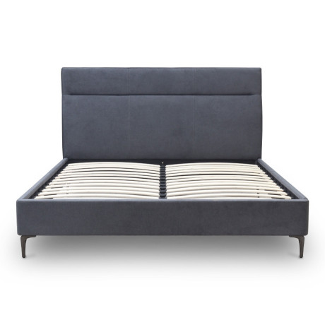 Κρεβάτι Marvel Megapap Υφασμάτινο Χρώμα Ανθρακί 160x200εκ.