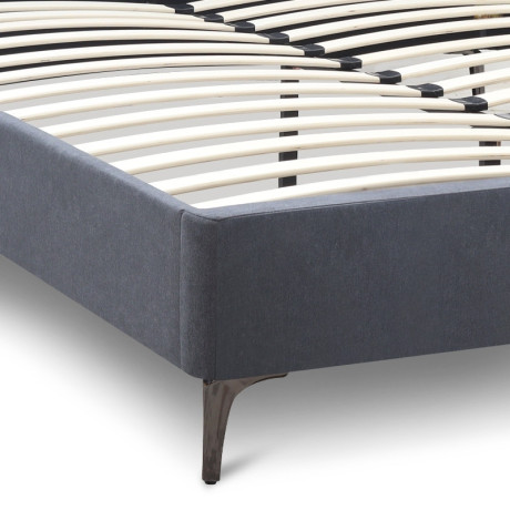 Κρεβάτι Marvel Megapap Υφασμάτινο Χρώμα Ανθρακί 160x200εκ.