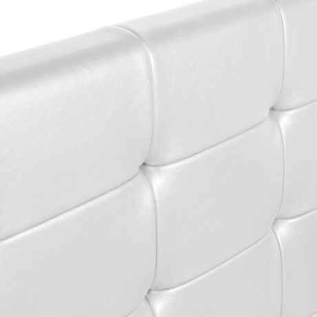 Κρεβάτι iro Megapap από Τεχνόδερμα με Αποθηκευτικό Χώρο Χρώμα Λευκό 150x200εκ.