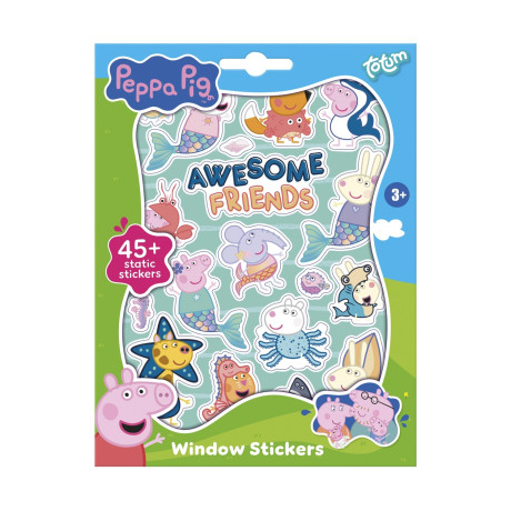 Totum: Peppa pig - Window Stickers, 4 Sheets, 1 Scenery (Bt360129)