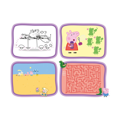 Totum: Peppa pig - Super Stickerset, 7 Sheets, 100 Lasterstickers (Bt360167)