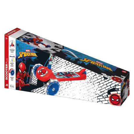 AS Scooter Plus Spider-Man με Φωτιζόμενες Ρόδες για 3+ Ετών