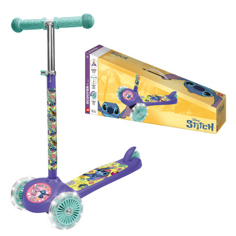 AS Scooter Plus Stitch με Φωτιζόμενες Ρόδες Για 3+ Ετών
