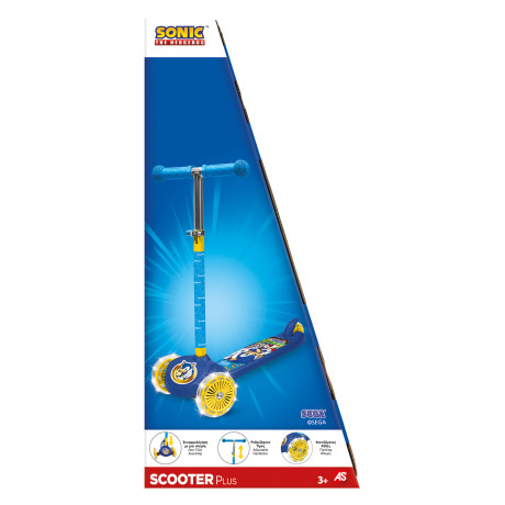 AS Scooter Plus Sonic με Φωτιζόμενες Ρόδες για 3+ Ετών