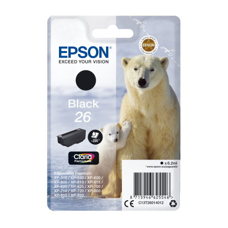 Ink Epson T260140 Black With Pigment ink