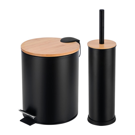 Estia σετ Πιγκαλ & Χαρτοδοχειο Bamboo Essentials Μαυρο