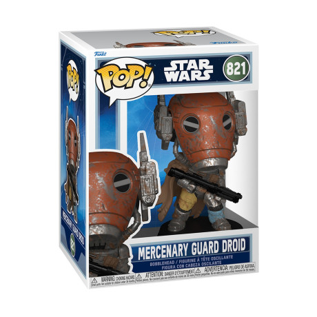 Funko Pop!: Star Wars (Mandalorian & Grogu) - Mercenary Guard Droid #821 Bobble-Head Vinyl Figure