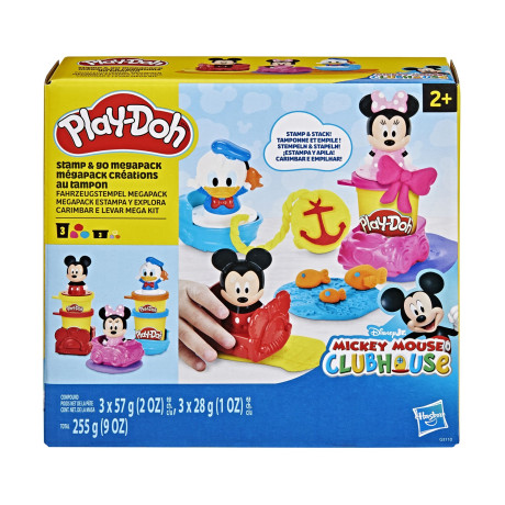 Hasbro Play-doh Disney jr: Mickey Mouse Clubhouse - Stamp & go Megapack (G3110)