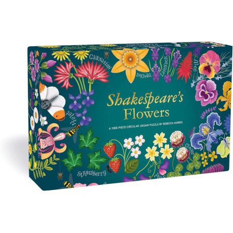 Shakespeares Flowers: a 1000-Piece Jigs a 1000-Piece Circular Jigsaw Puzzle