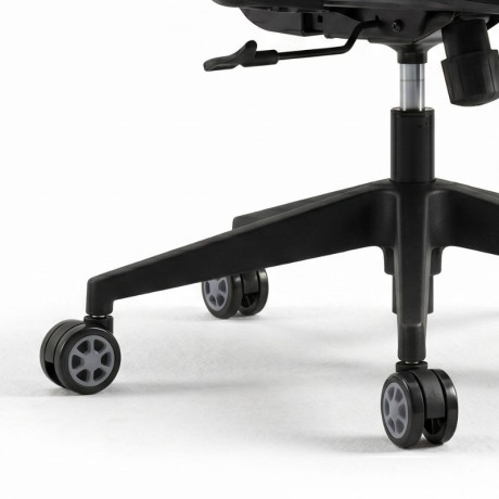 Ανταλλακτικά Ροδάκια Megapap για Καρέκλες Γραφείου σετ 5 τμχ Χρώμα Μαύρο - Γκρι