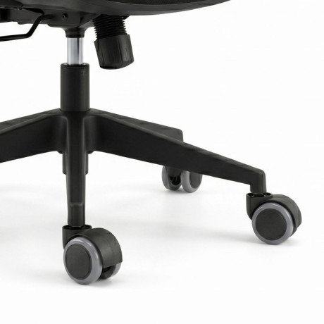 Ανταλλακτικά Ροδάκια Megapap για Καρέκλες Γραφείου σετ 5 τμχ Χρώμα Μαύρο - Γκρι