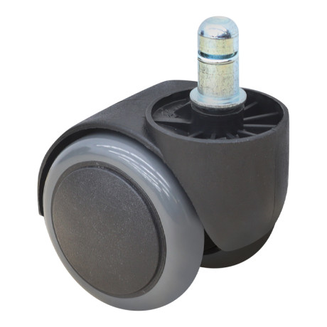 Ανταλλακτικά Ροδάκια Megapap για Καρέκλες Γραφείου σετ 5 τμχ Χρώμα Μαύρο - Γκρι