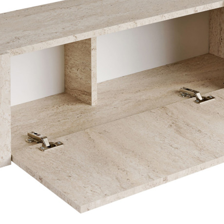 Έπιπλο Τηλεόρασης Nexus Megapap Χρώμα Travertine - Χρυσό 180x30x45,5εκ.