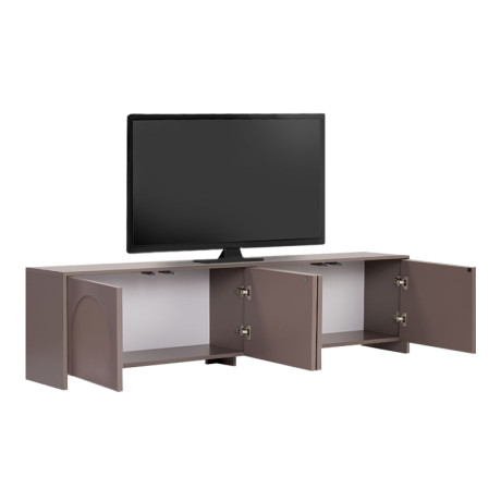 Έπιπλο Τηλεόρασης Aurelia Megapap Χρώμα Μόκα 180x32x45εκ.