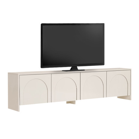 Έπιπλο Τηλεόρασης Aurelia Megapap Χρώμα Κρεμ 180x32x45εκ.
