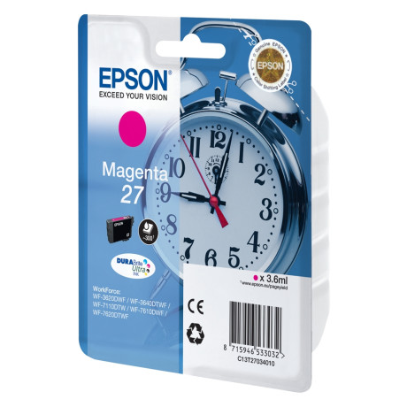 Epson Μελάνι Inkjet Series 27 Magenta (C13t27034012) (Epst270340)