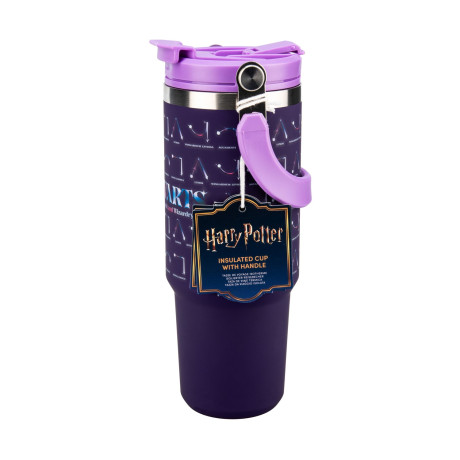 Paladone: Harry Potter - Hogwarts Spells Insulated cup With top Handle (900ml) (Pp15887hp)