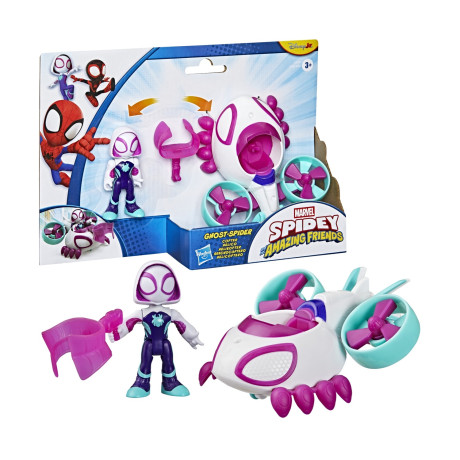 Hasbro Disney jr Marvel: Spidey and his Amazing Friends - Ghost-Spider Copter Vehicle (G2459)