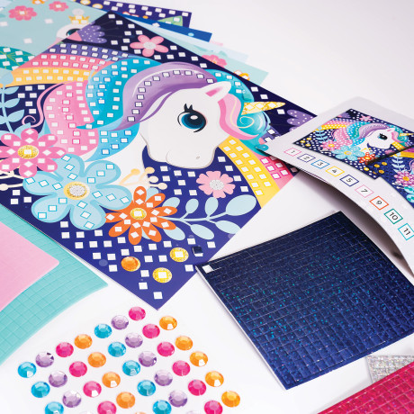 HappiHobbi Σετ Χειροτεχνίας Μωσαϊκό με Αυτοκόλλητα Για 4+ Ετών