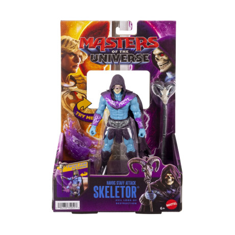 Mattel Masters of the Universe (Motu): Basic Series - Havoc Staff Attack Skeletor Action Figure (jkj00)