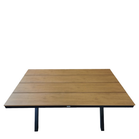 Τραπέζι Κήπου ArteLibre COMINO Καρυδί/Ανθρακί Αλουμίνιο/Polywood 150x90x74cm