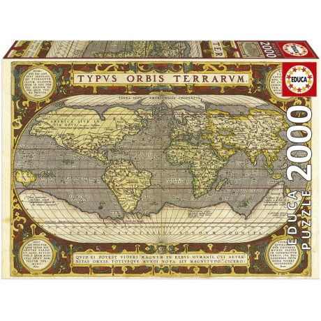 Educa 19620 Παζλ 2000τεμ.map of the World