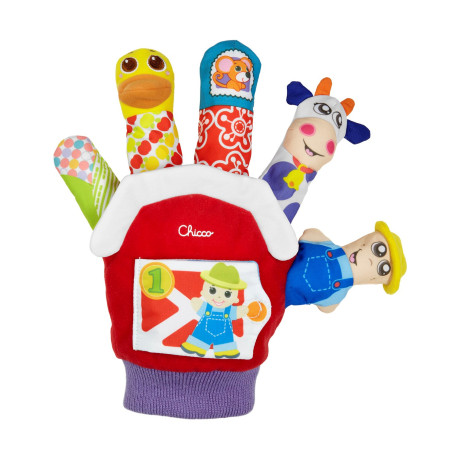 Chicco Παιχνίδια Drop Baby Sense & Focus: Γάντι/δάχτυλο Μαριονέτες (Y03-07651-00)