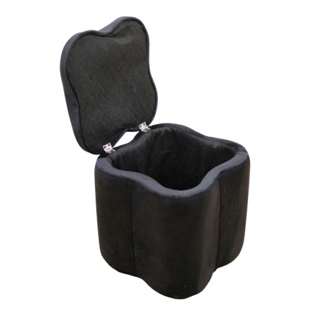 FIONA ΣΚΑΜΠΟ VELVET BLACK ΜΕ ΑΠΟΘ. ΧΩΡΟ 30X30X34εκ.