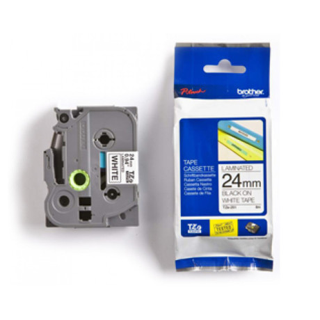 Brother tze-251 Labelling Tape Cassette – Black on White, 24mm Wide (Tze251) (Brotze251)