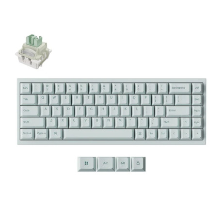 Keychron q16 he (Q16hw-l1) qmk Ceramic Custom Hall Effect  Keyboard rgb Lime Switch 65% us Green