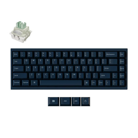 Keychron q16 he (Q16hw-j1) qmk Ceramic Custom Hall Effect  Keyboard rgb Lime Switch 65% us Blue