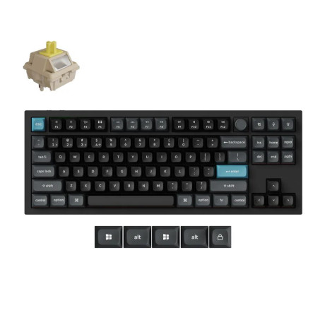 Keychron q3 Ultra (Q3u-m4) zmk rgb 8k Wireless Custom Mechanical Keyboard-Banana Switch 80% us