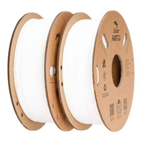 Creality Ender Fast pla Value Pack 2kg 2xwhite 300mm/s 3d Printer Filament  2x1 kg Spool,1.76