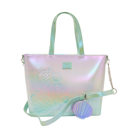 Loungefly Disney: the Little Mermaid - Ariel & Flounder Tote bag With Coin bag (Wdtb3509)