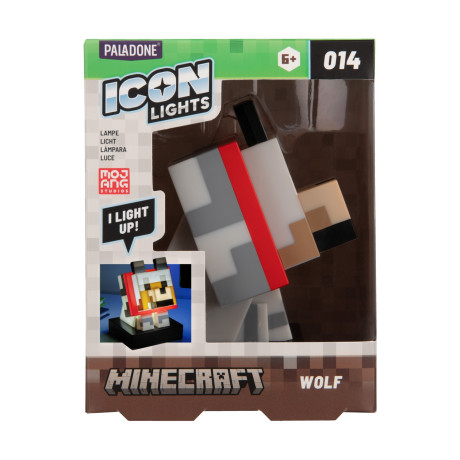 Paladone Icons: Minecraft - Wolf Light (Pp16019mcfid)