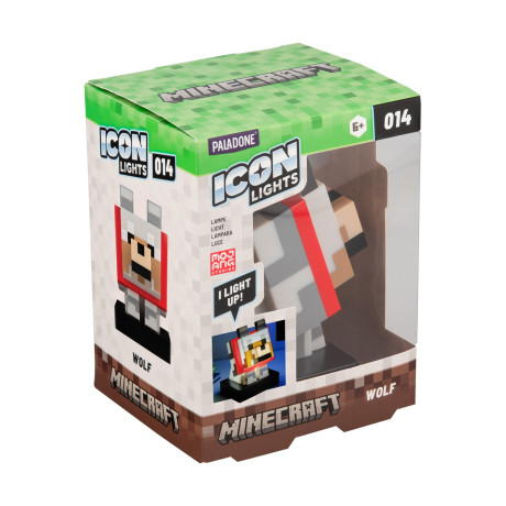 Paladone Icons: Minecraft - Wolf Light (Pp16019mcfid)