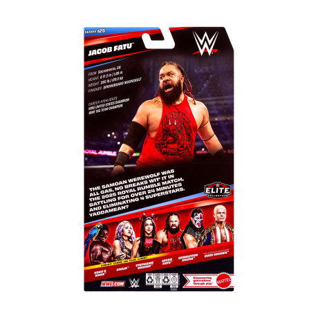 Mattel Wwe: Elite Figures – wwe Elite Collection Jacob Fatu a (Jht80)