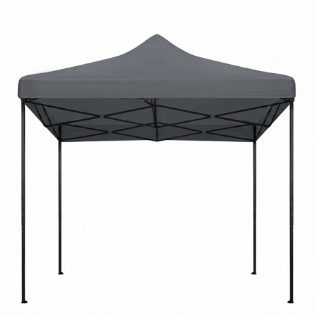 Κιόσκι - Gazebo Bari Megapap Πτυσσόμενο Μεταλλικός Σκελετός - Αδιάβροχο Ύφασμα Χρώμα Γκρι 3x3x3,10m.
