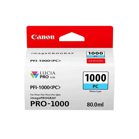 Canon Μελάνι Inkjet Pfi1000pc Photo Cyan (0550c001) (Canpfi-1000pc)