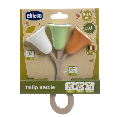 Chicco Βρεφική Κουδουνίστρα Τουλίπα Για 3-18 Μηνών