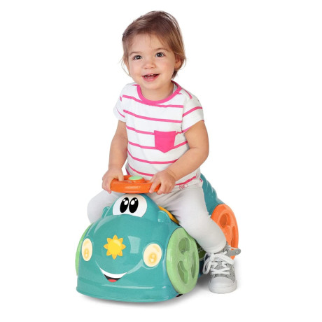 Chicco Βρεφικό Παιχνίδι Αυτοκινητάκι Γύρω Γύρω Όλοι Τιρκουάζ Για 12+ Μηνών